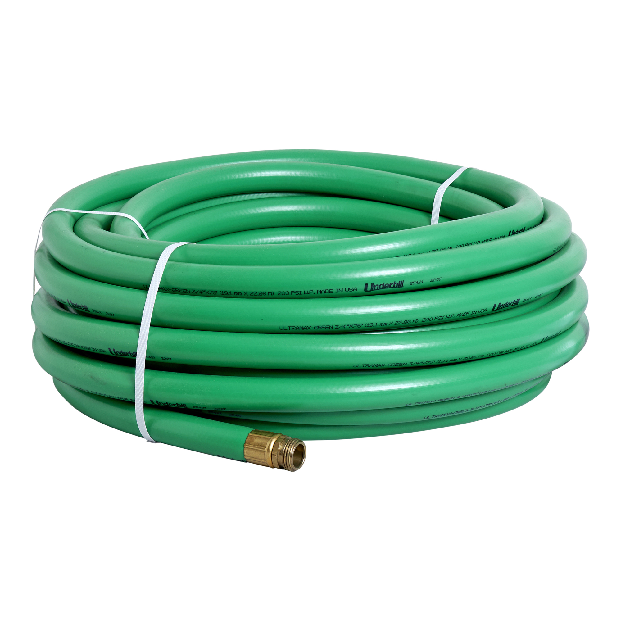Underhill UltraMax Green 3/4 in. Commercial Hose – 75 ft